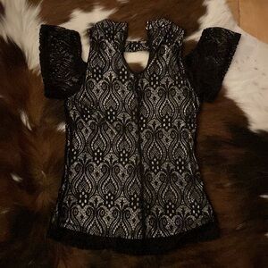 Sloane Sadie s/p black and silver Blouse